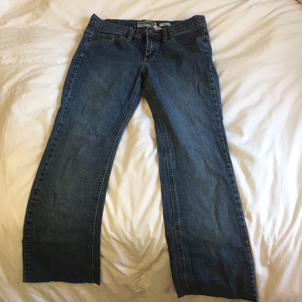 Low waisted old navy boot cut jeans